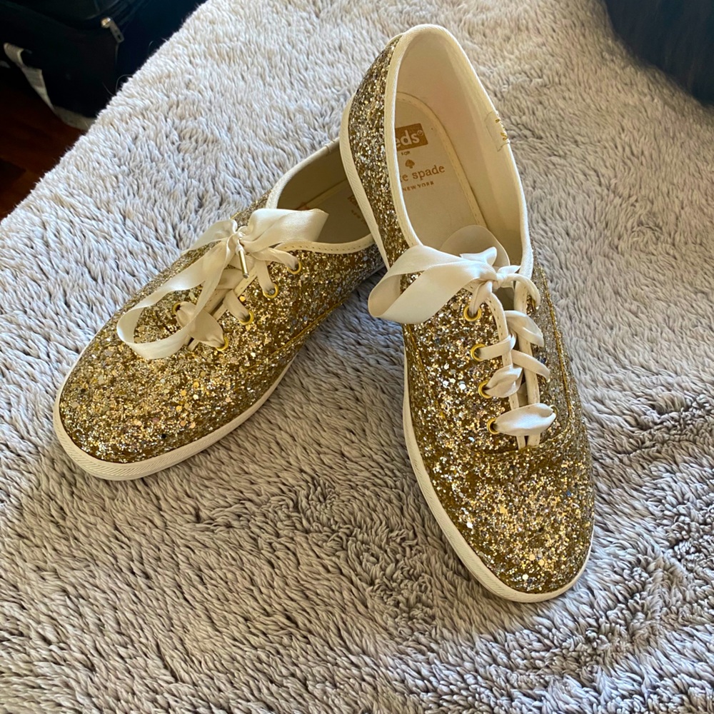 Kate spade glittery keds